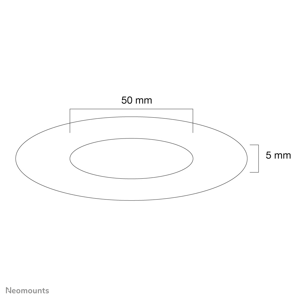 Neomounts FPMA-CRW5HM Cubierta para techo - diá. 50 mm